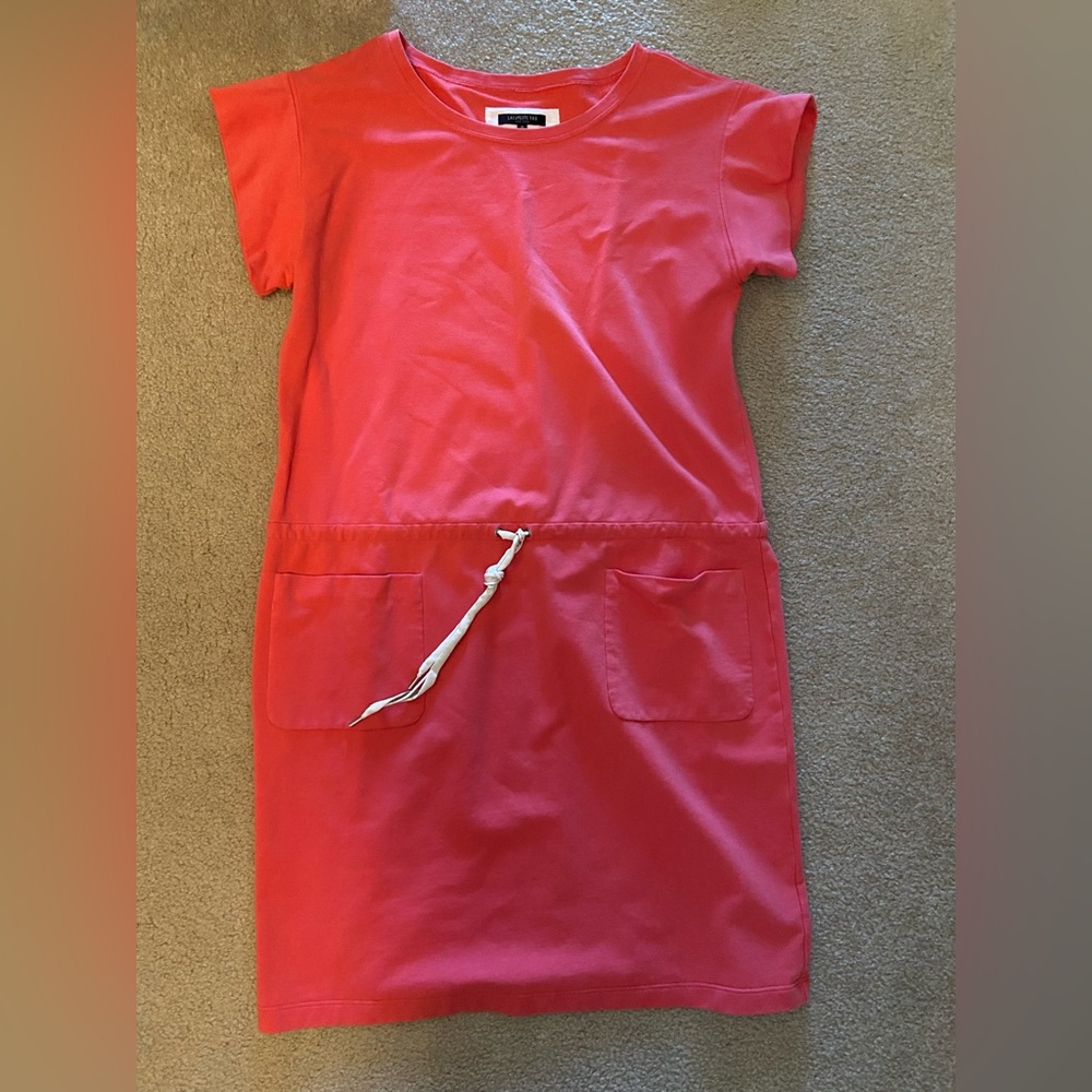 Lafayette 148 Pink Drawstring Dress